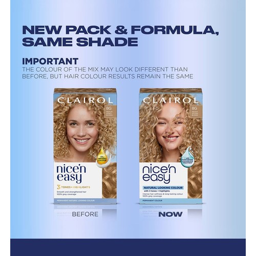 Clairol Nice n Easy Creme Permanent Hair Dye - 8g Medium Golden Blonde