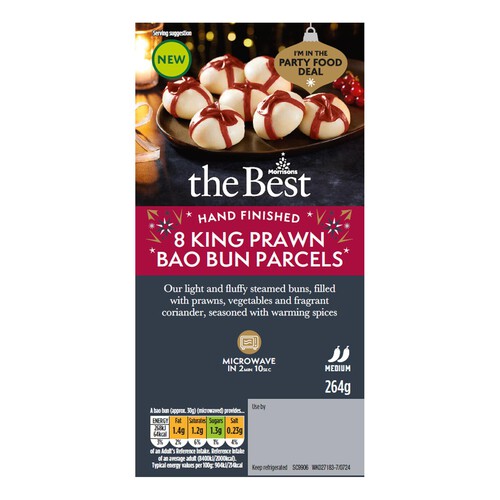 Morrisons The Best 8 King Prawn Bao Bun Parcels