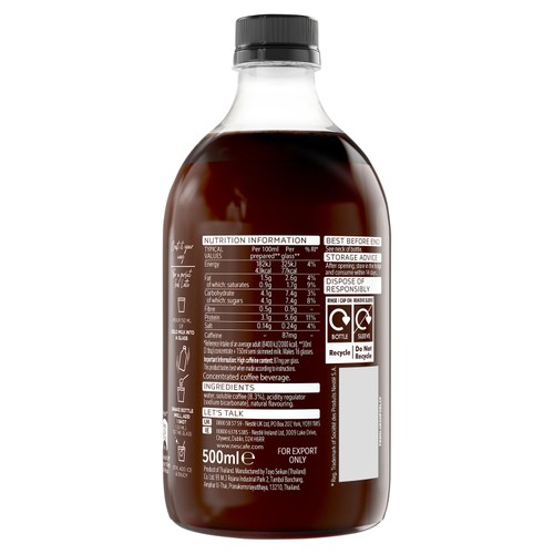 Nescafe Classic Unsweetened Espresso Coffee Concentrate 500ml