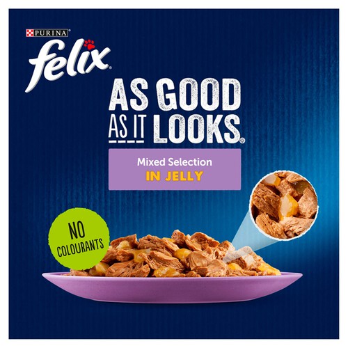 Felix As Good As It Looks Senior 7+ Mixed In Jelly Wet Cat Food 