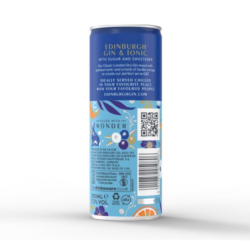Edinburgh Gin & Tonic 250ml