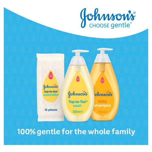 Johnson's Top To Toe Baby Wash Cloths 