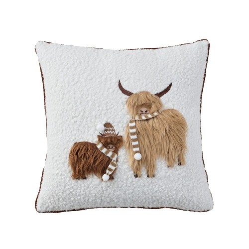 Home Style Winter Cow Cushion 40 x 40cm