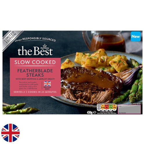 Morrisons The Best British Featherblade Steaks With Beef Dripping 430g