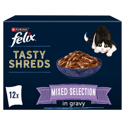 Felix Tasty Shreds Mixed Selection in Gravy Wet Cat Food