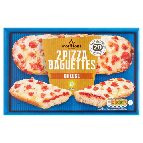  Morrisons 2 Pizza Baguettes Cheese