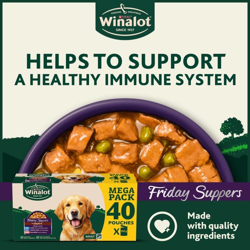 Winalot Friday Suppers Mixed Variety Fish In Gravy Wet Dog Food 