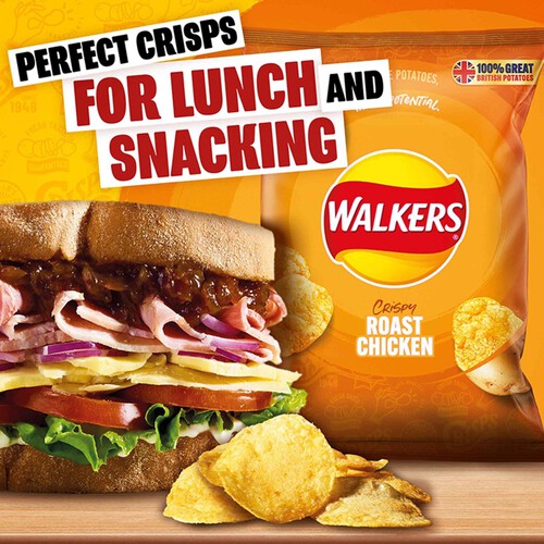 Walkers Roast Chicken Multipack Crisps 