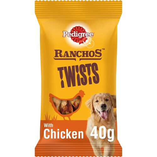 Pedigree Ranchos Twists Adult Dog Treats Chicken Sticks