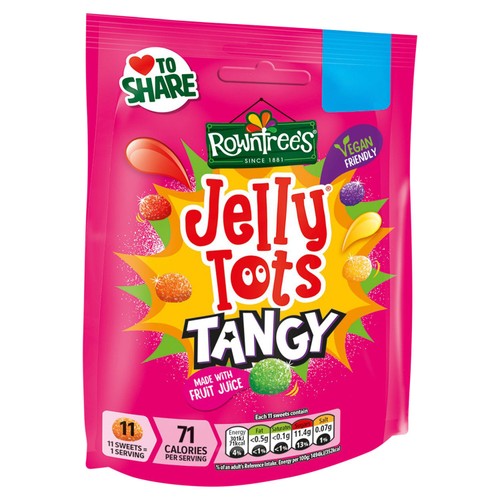 Rowntree's Jelly Tots Tangy   140g