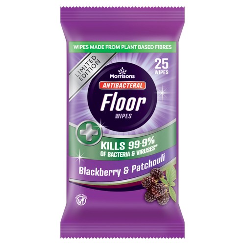 Morrisons Limited Edition Blackberry & Patchouli  XL Floor Wipe 25 Pack