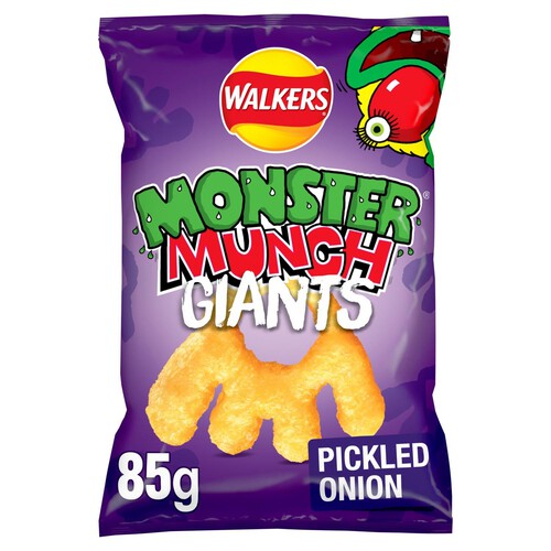 Walkers Monster Munch Giants Pickled Onion Sharing Snacks Crisps