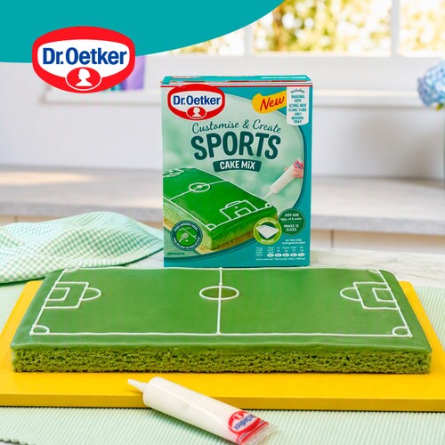 Dr. Oetker Sports Tray Bake Cake Mix 443G