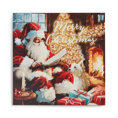 Morrisons Traditional Santa Square Cards 10 Pack