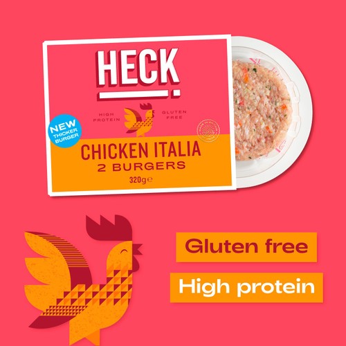 Heck! Chicken Italia Burgers 320g