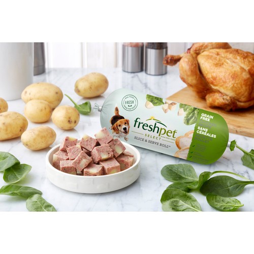 Freshpet Dog Roll Grain Free Chicken Recipe With Potato & Spinach 700g