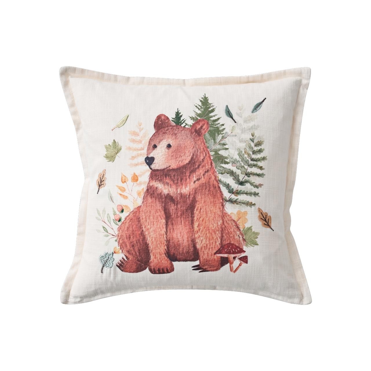 Nutmeg Home Woodland Bear Cushion