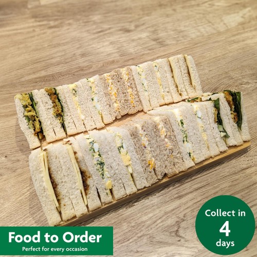 Vegetarian Sandwich Platter (20 Pieces) - Eat On Same Day   FTO
