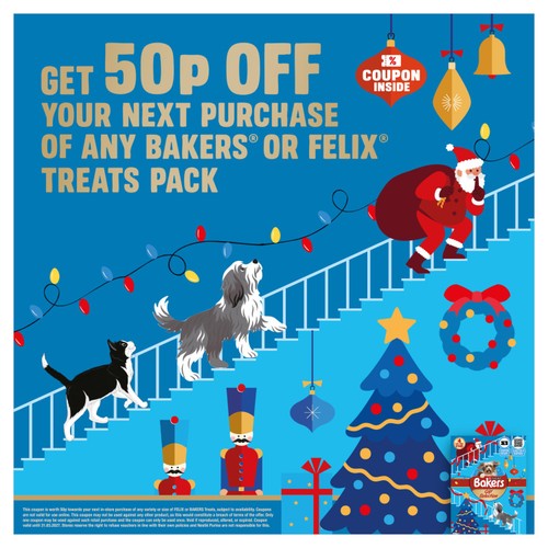 BAKERS Dog Treats Christmas Selection Gift Box 458g