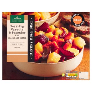 Morrisons Carvery Roasting Carrots & Parsnips With Onions