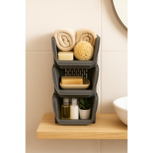 DWW Home 3 Pack Stack & Store Baskets