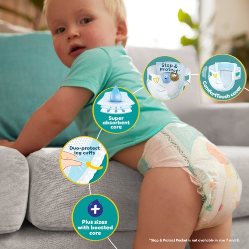 Pampers Baby-Dry Size 5, 39 Nappies, 11kg-16kg, Essential Pack