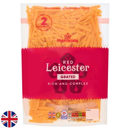 Morrisons Grated Red Leicester 240g