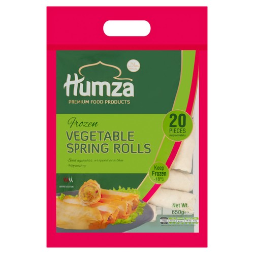 Humza 20 Piece Frozen Vegetable Spring Rolls