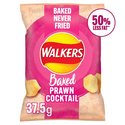 Walkers Baked Prawn Cocktail Snacks Crisps 