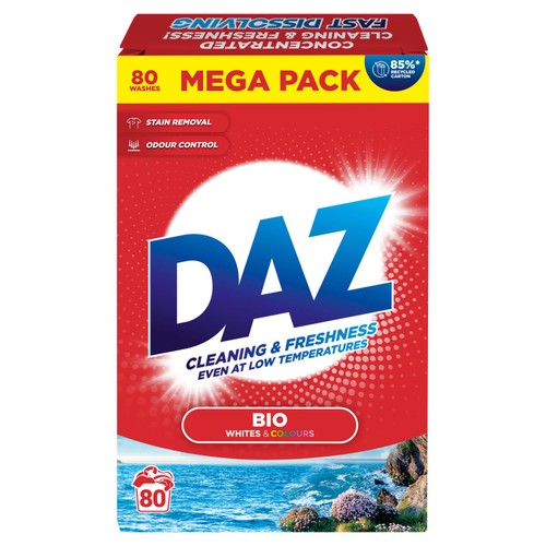 Daz Washing Powder For Whites & Colours 80 Washes