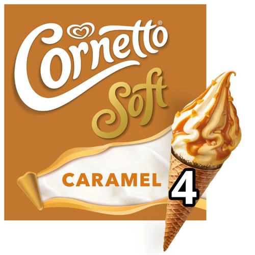 Cornetto Soft Caramel 4 Pack