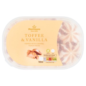 Morrisons Toffee & Vanilla Ice Cream