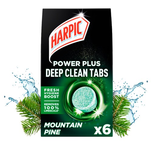 Harpic Mountain Pine Powerplus Deep Clean Tabs   6 Pack