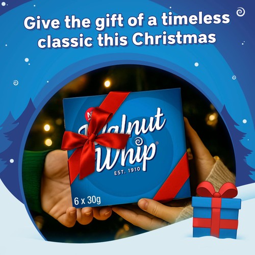 Walnut Whip Milk Chocolate 6 x 30g