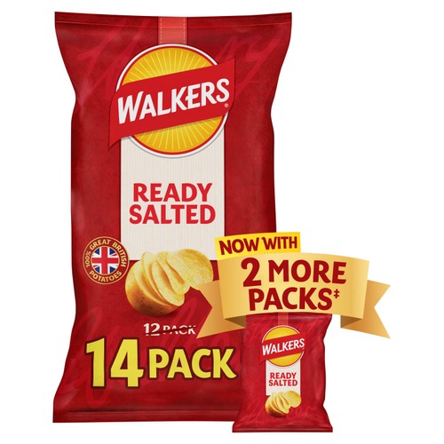 Walkers Ready Salted Multipack Crisps  14 x 25g