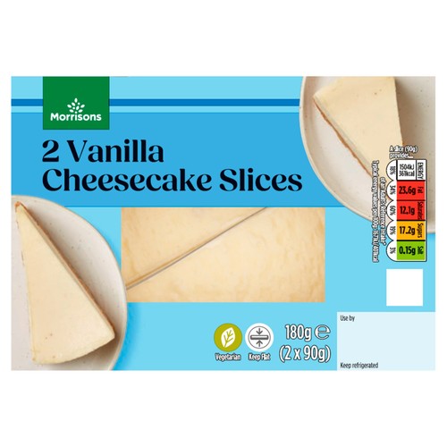 Morrisons vanilla cheesecake slices