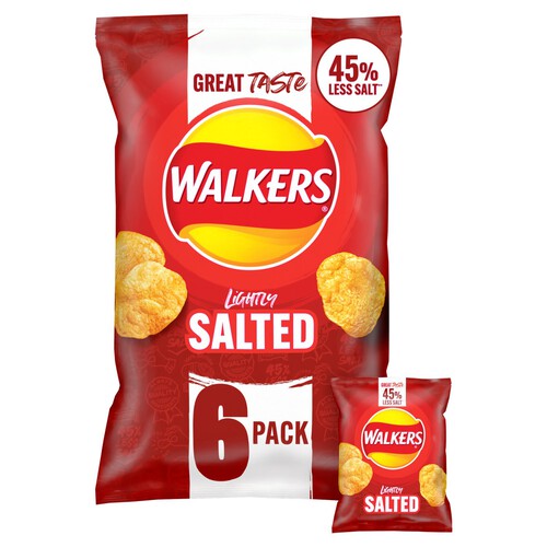 Walkers Less Salt Lightly Salted Multipack Crisps