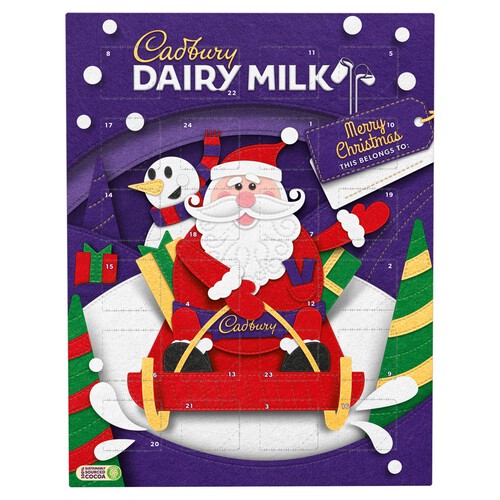 Cadbury Dairy Milk Chocolate Christmas Advent Calendar