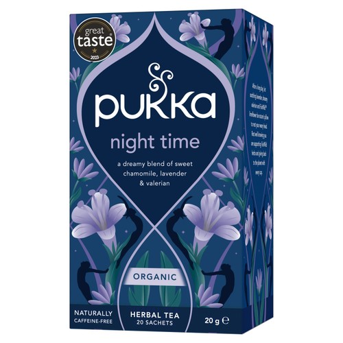 Pukka Night Time Organic Fair Herbal Tea with Valerian 20 Sachets