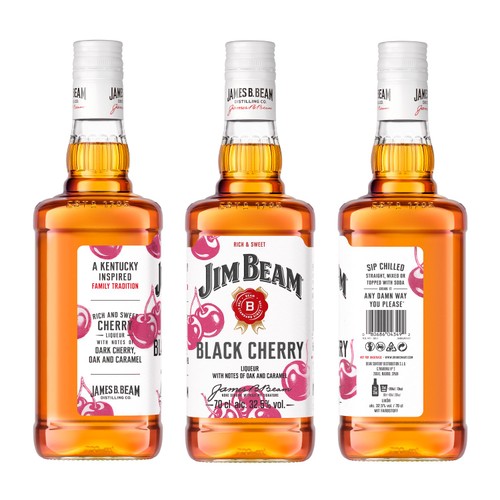 Jim Beam Black Cherry Kentucky Bourbon Whiskey  70cl