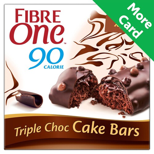 Fibre One 4 Triple Chocolate Cake Snack Bars 