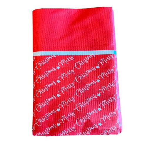 Nutmeg Home Red Script Table Cover 