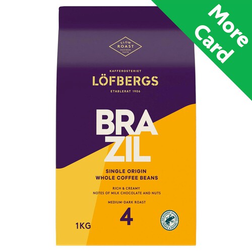 Lofbergs Single Origin Brazil Whole Coffee Beans