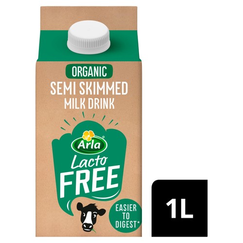 Arla LactoFREE Organic Semi Skimmed Milk Drink