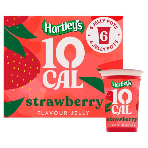 Hartleys 10 Cal Strawberry Flavour Jelly 6PK