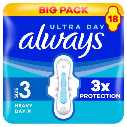 Always Ultra Day Sanitary Pads With Wings Size 3