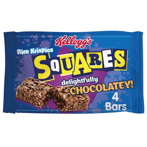 Kellogg's Rice Krispies Squares Delightfully Chocolatey Snack Bars 