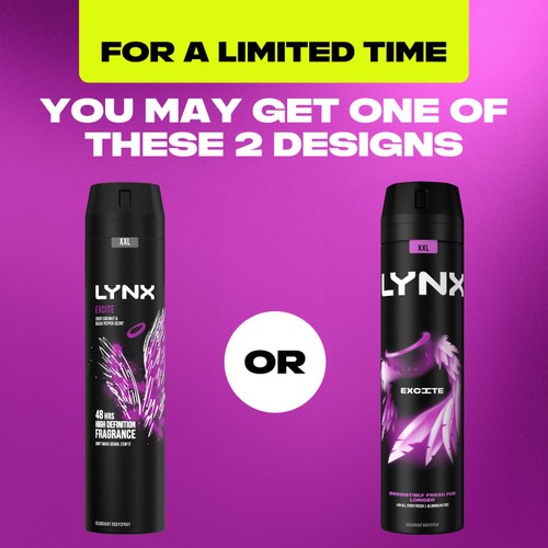 Deodorant Bodyspray Purple Lynx Deodorant Lynx Excite Body Spray