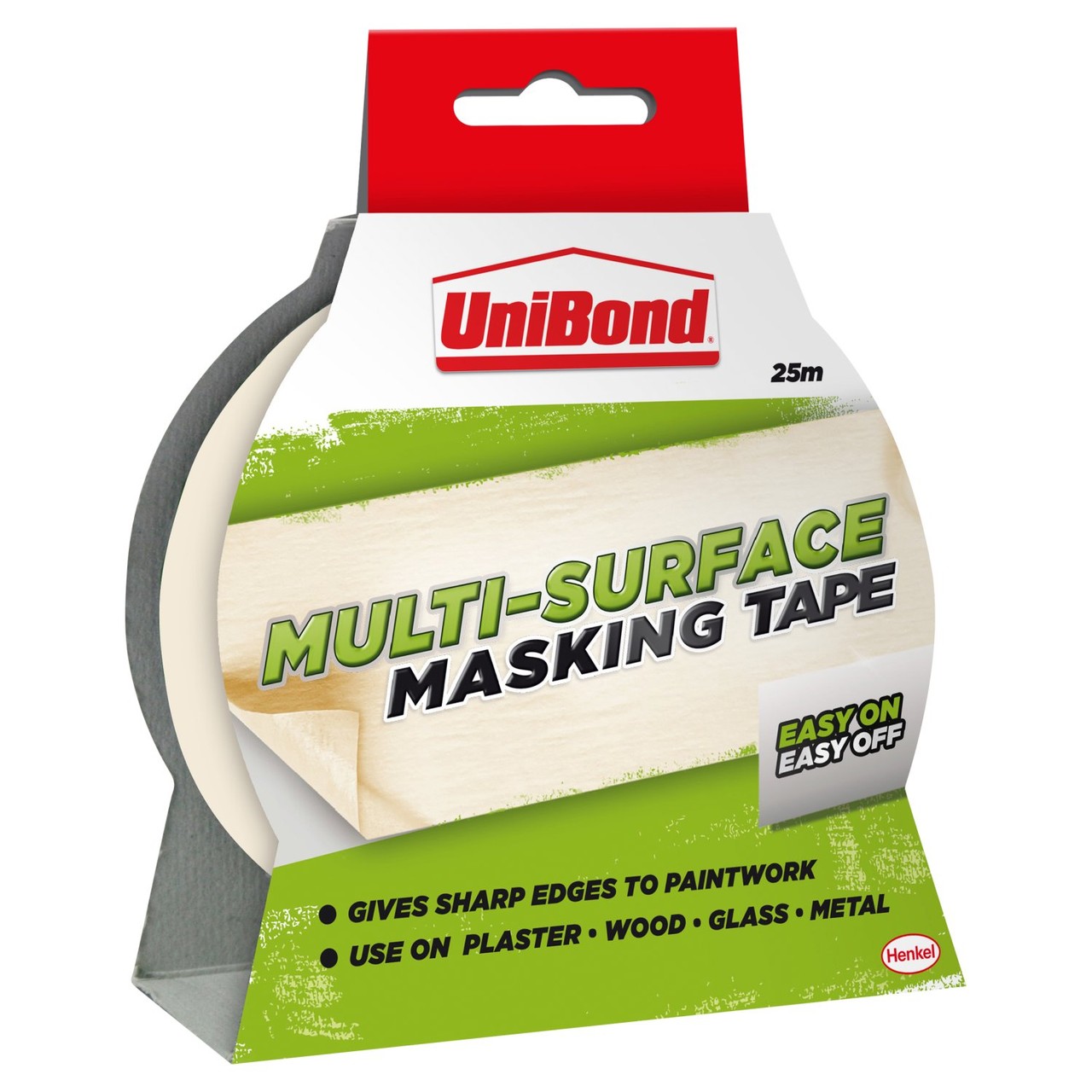 Unibond Easy On/Off Masking Tape 25mmx25m