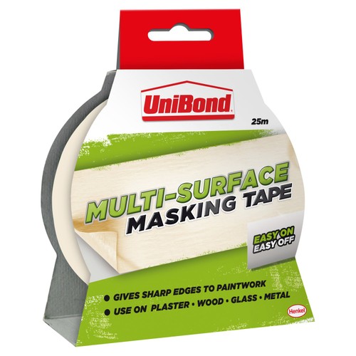 Unibond Easy On/Off Masking Tape 25mmx25m